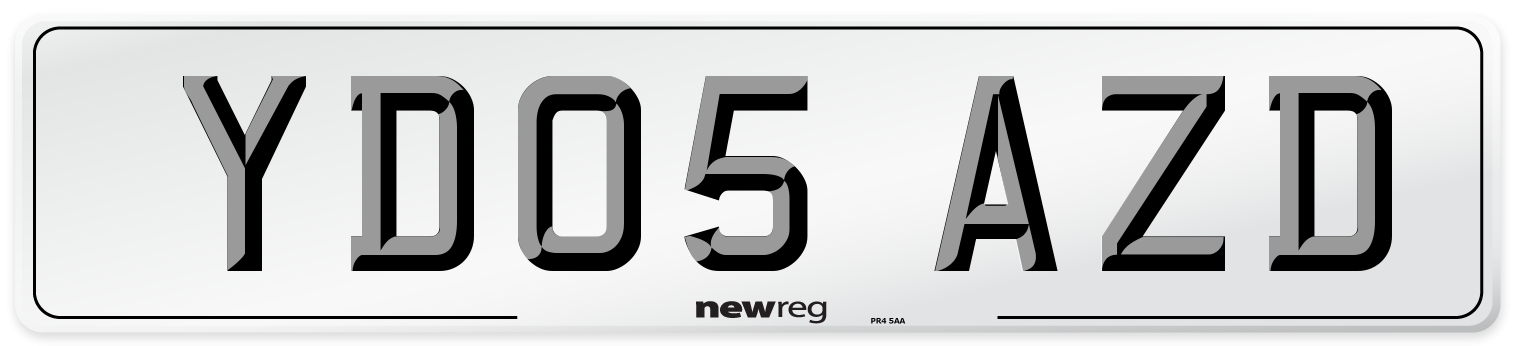 YD05 AZD Number Plate from New Reg